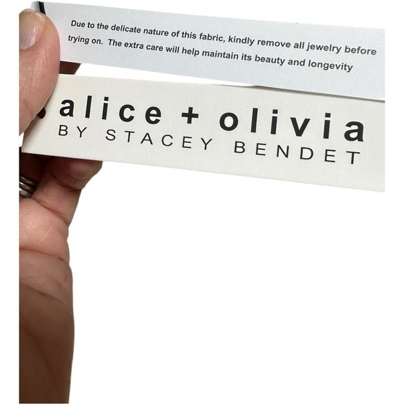 NWT Champagne Gold ALICE + OLIVIA Holiday Party Dress 12 NWT $275 Party Cocktail - Picture 8 of 10